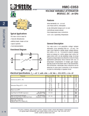 HMC-C053 Datasheet PDF Hittite Microwave