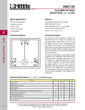 HMC135_07 Datasheet PDF Hittite Microwave