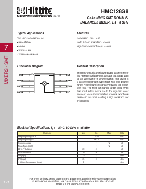 HMC128G8_06 Datasheet PDF Hittite Microwave