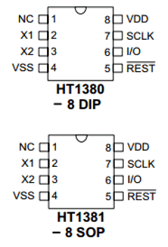 HT1381 Datasheet PDF Holtek Semiconductor