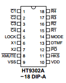HT9302B Datasheet PDF Holtek Semiconductor