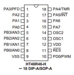 HT46R46-H Datasheet PDF Holtek Semiconductor