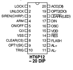 HT6P12-20 Datasheet PDF Holtek Semiconductor