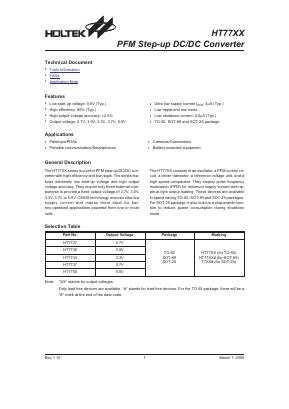 HT7737 Datasheet PDF Holtek Semiconductor