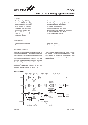 HT82V38 Datasheet PDF Holtek Semiconductor