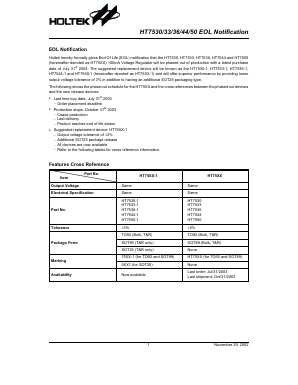 HT7544-1 Datasheet PDF Holtek Semiconductor