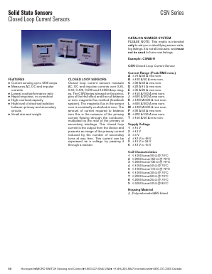 CSND541 Datasheet PDF Honeywell International