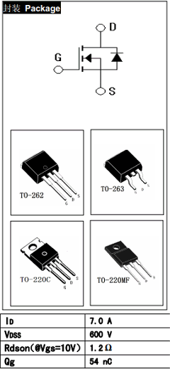 JCS7N60B Datasheet PDF Jilin Sino-Microelectronics