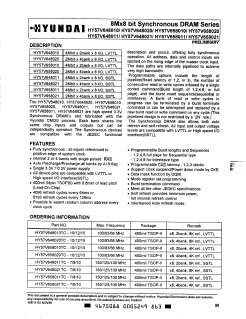 HY57V658020TC-10 Datasheet PDF Hynix Semiconductor