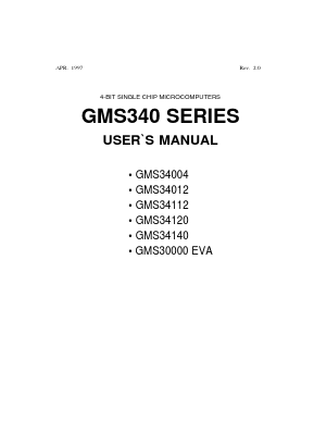 GMS340 Datasheet PDF Hyundai Micro Electronics