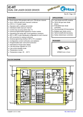 IC-HTQFN28-5X5 Datasheet PDF IC-Haus GmbH