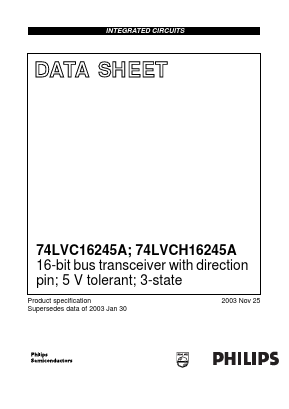 74LVC16245A Datasheet PDF Integrated Circuit Systems