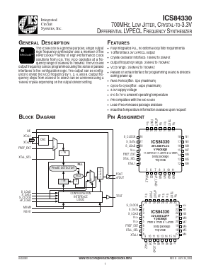 ICS84330BVT Datasheet PDF Integrated Circuit Systems