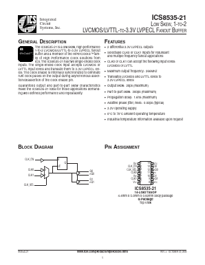 ICS8535-21 Datasheet PDF Integrated Circuit Systems