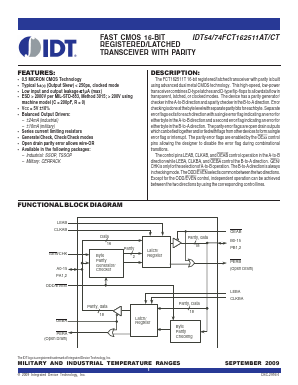 FCT162511AT Datasheet PDF Integrated Device Technology
