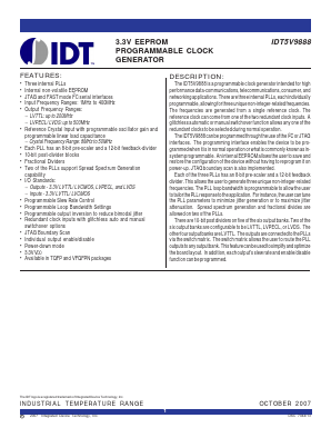 IDT5V9888PFGI Datasheet PDF Integrated Device Technology