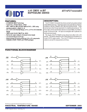 IDT74FCT163244APVG Datasheet PDF Integrated Device Technology