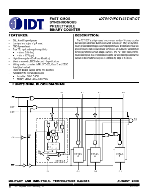 IDT74FCT163CTSOB Datasheet PDF Integrated Device Technology
