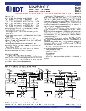 IDT72821L25PFG Datasheet PDF Integrated Device Technology