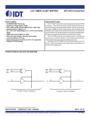 IDT74FCT163827C Datasheet PDF Integrated Device Technology