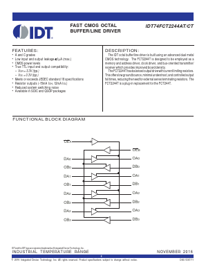 IDT74FCT2244ATSO8 Datasheet PDF Integrated Device Technology