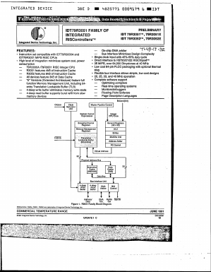 IDT79R3052 Datasheet PDF Integrated Device Technology