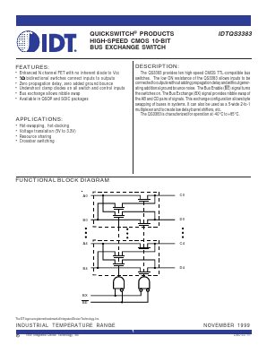 IDTQS3383SO Datasheet PDF Integrated Device Technology