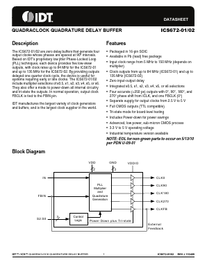 ICS672-01 Datasheet PDF Integrated Device Technology