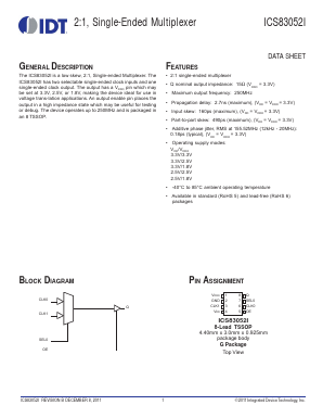83052AGI Datasheet PDF Integrated Device Technology