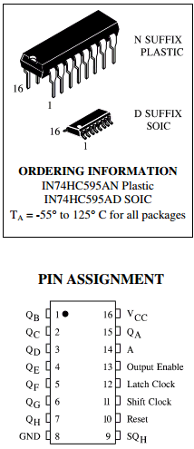 IN74HC595AN Datasheet PDF IK Semicon Co., Ltd