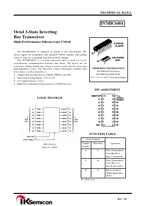 IN74HC640ADW Datasheet PDF IK Semicon Co., Ltd