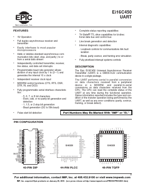 EI16C450 Datasheet PDF IMP, Inc