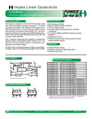ILC6380BP-25 Datasheet PDF Impala Linear Corporation