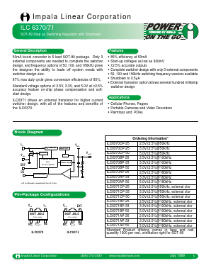 ILC6370AP-33 Datasheet PDF Impala Linear Corporation