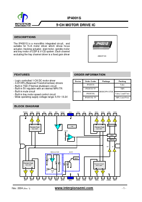 IP4001S Datasheet PDF Interpion semiconductor