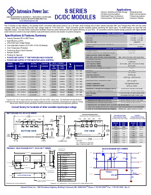S16-12S5 Datasheet PDF Intronics Power, Inc.
