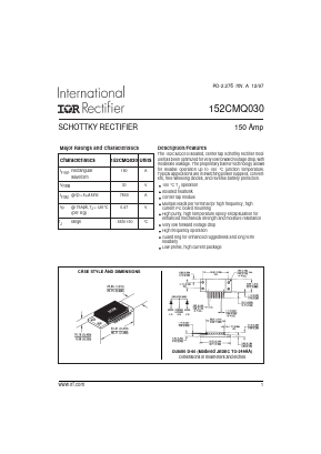 152CMQ030 Datasheet PDF International Rectifier