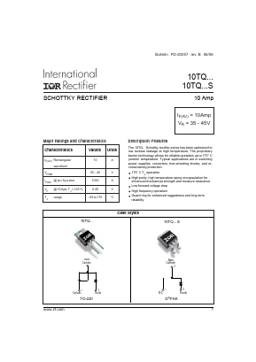 10TQ035S Datasheet PDF International Rectifier