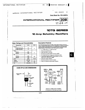 10TQ Datasheet PDF International Rectifier
