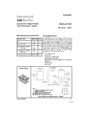 80CLQ150 Datasheet PDF International Rectifier