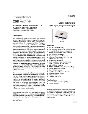 M3H Datasheet PDF International Rectifier