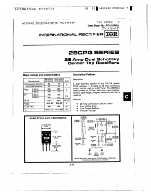 28CPQ050 Datasheet PDF International Rectifier