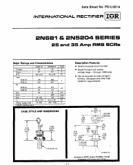 2N683 Datasheet PDF International Rectifier