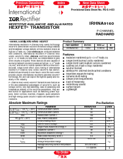IRHNA9160 Datasheet PDF International Rectifier
