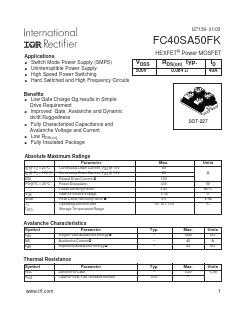 FC40SA50FK Datasheet PDF International Rectifier