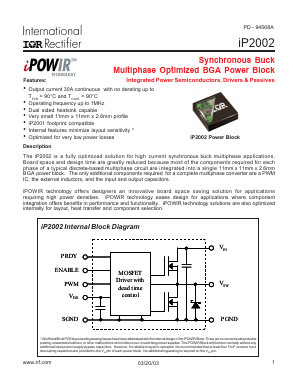 IP2002 Datasheet PDF International Rectifier