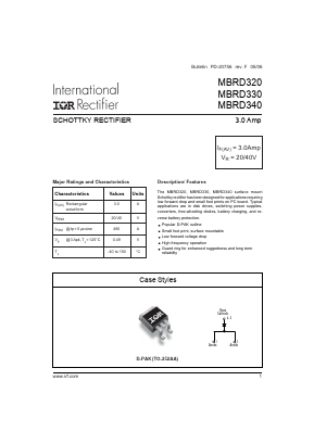 MBRD340PBF Datasheet PDF International Rectifier