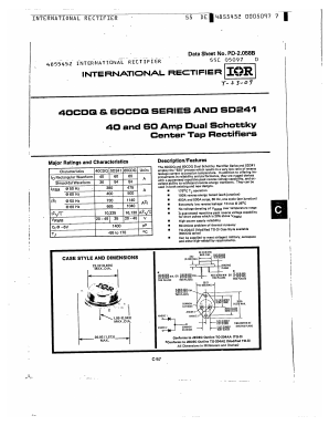 60CDQ030 Datasheet PDF International Rectifier