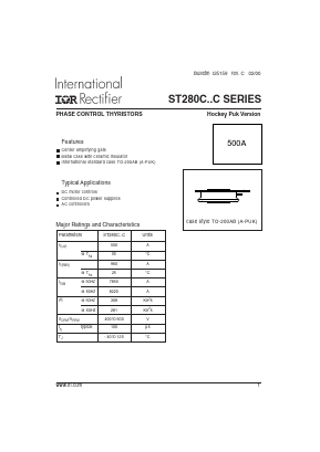ST280C06C0L Datasheet PDF International Rectifier
