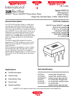 PVT312 Datasheet PDF International Rectifier